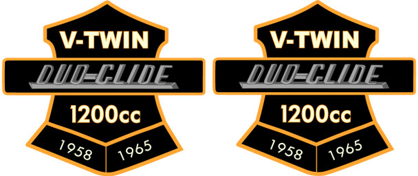V-Twin - 48-1873 - 1958-1965 Style Duo Glide Patches