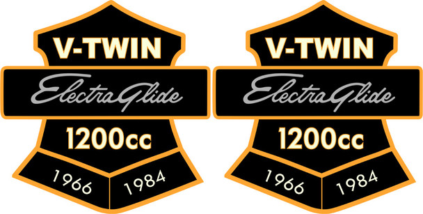 V-Twin - 48-1874 - 1966-1984 Electra Glide Patches