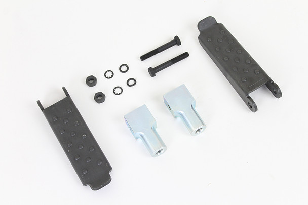 V-Twin - 49-0177 - Parkerized Rear Footpeg Set - Fits 1929-1952 Harley-Davidson WL
