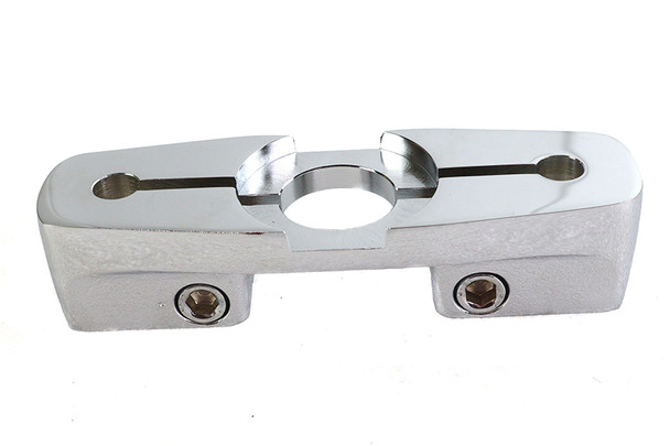 V-Twin - 49-0371 - Spring Fork Chrome Plated Top Triple Tree - Fits 1938-1945 Harley-Davidson UL, 1936-1940 EL, 1929-1957 G, 1929-1952 WL, 1941-1945 FL