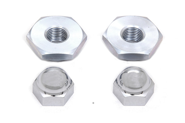 V-Twin - 49-0524 - Spring Fork Rod Top Nut Set - Fits 1937-1948 Harley-Davidson UL, 1936-1957 G, 1936-1952 WL, 1936-1948 EL, 1941-1948 FL