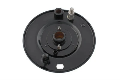 V-Twin - 49-0609 - 45 inch Front Brake Backing Plate Black - Fits 1941-1952 Harley-Davidson WL