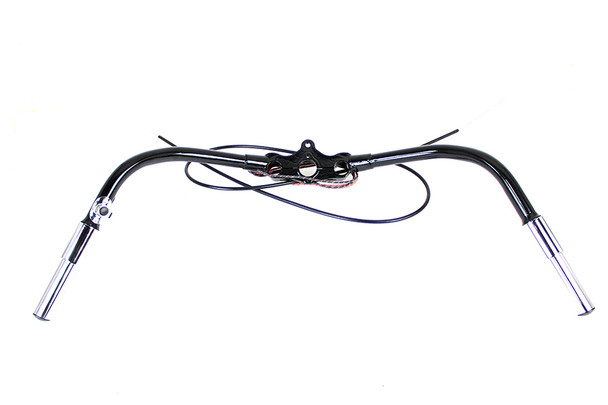 V-Twin - 49-0615 - Spring Fork Handlebar Assembly Black - Fits 1941-1946 Harley-Davidson FL, 1936-1952 W, 1936-1946 EL