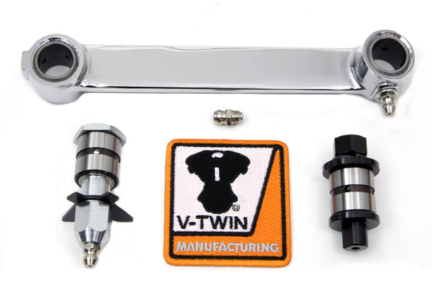 V-Twin - 49-0644 - Chrome Front Brake Shackle Bar Kit - Fits 1941-1957 Harley-Davidson G, 1941-1949 FL, 1941-1948 U, 1941-1949 EL