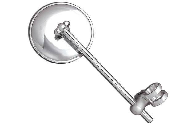 V-Twin - 49-0660 - Replica Round Mirror Chrome