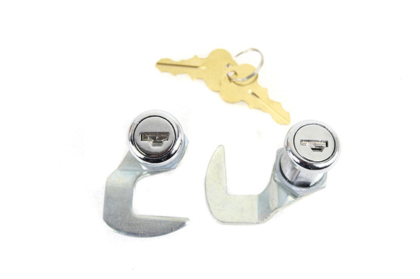 V-Twin - 49-0666 - Saddlebag Lock Set - Fits 1985-1992 Harley-Davidson FLT