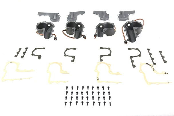 V-Twin - 49-0712 - Knucklehead Rocker Tin Kit Parkerized - Fits 1941-1947 Harley-Davidson FL, 1938-1947 EL