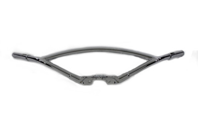 V-Twin - 49-0859 - Chrome Hollywood Style Offset Handlebars - Fits 1946-1948 Harley-Davidson FL (From late 1946), 1946-1948 EL (From late 1946), 1946-1948 UL (From late 1946)