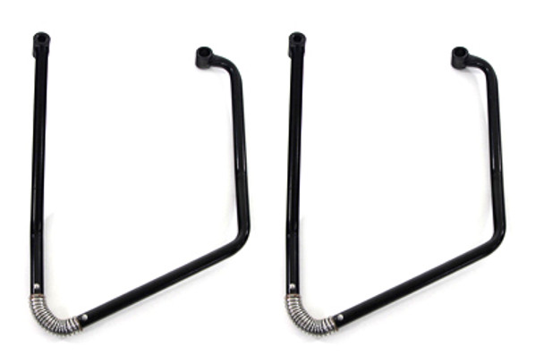 V-Twin - 49-0888 - Black Adjustable Saddlebag Support Kit