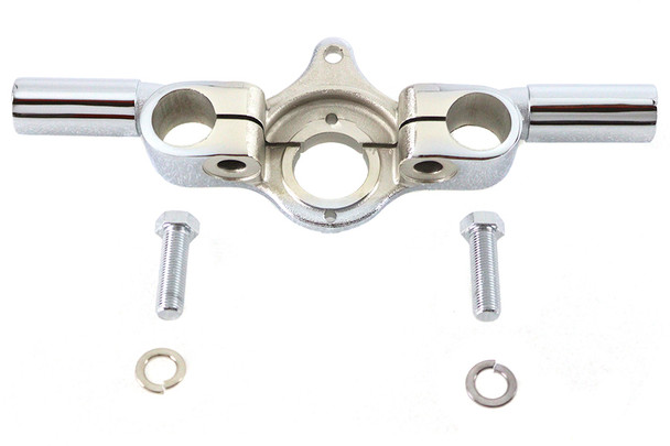 V-Twin - 49-0954 - Spring Fork Top Tree Offset Chrome