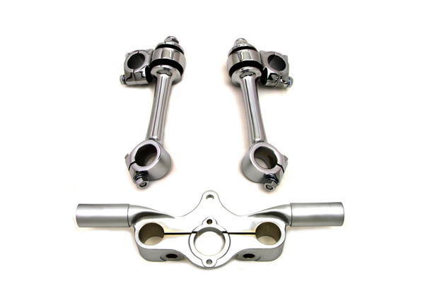 V-Twin - 49-0997 - Flanders Spring Fork Riser/Tree Kit - Fits 1946-1948 Harley-Davidson EL, FL