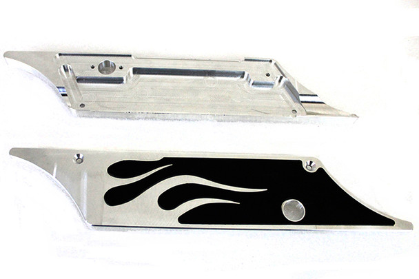 V-Twin - 49-1013 - Saddlebag Latch Cover Set - Fits 1993-2013 Harley-Davidson FLT