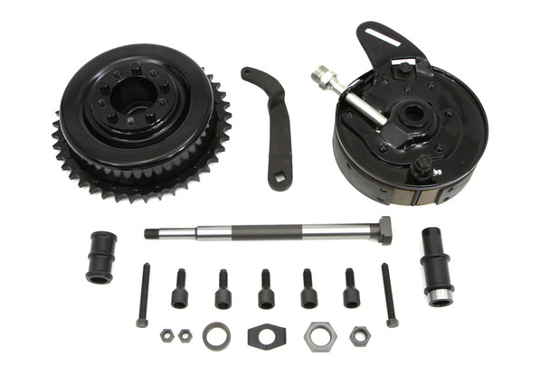 V-Twin - 49-1158 - 45 Rear Brake Backing Plate Assembly