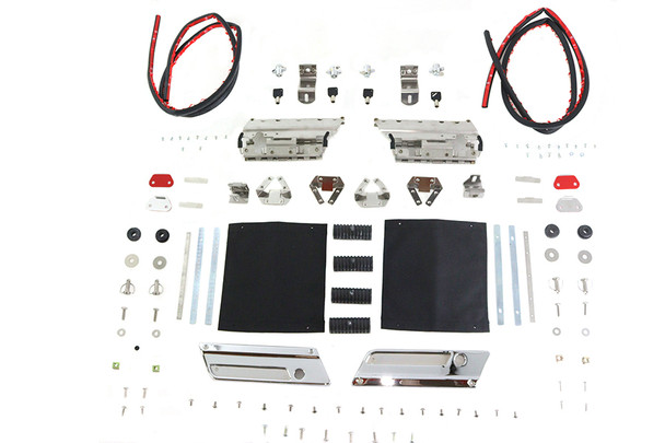 V-Twin - 49-1271 - Saddlebag Hardware Kit - Fits 1993-2013 Harley-Davidson FLT