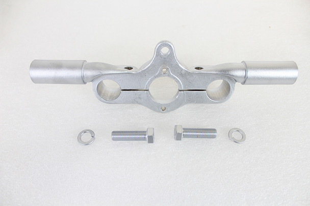 V-Twin - 49-1541 - Top Triple Tree Inline Satin Nickel