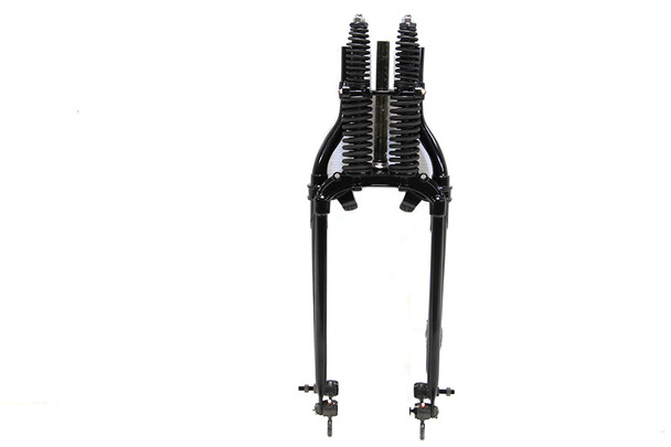V-Twin - 49-2400 - 18 inch Inline Spring Fork Assembly Black