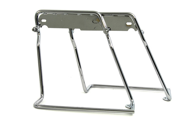 V-Twin - 49-2418 - Zinc Plated Saddlebag Mounts - Fits 1963-1977 Harley-Davidson FL