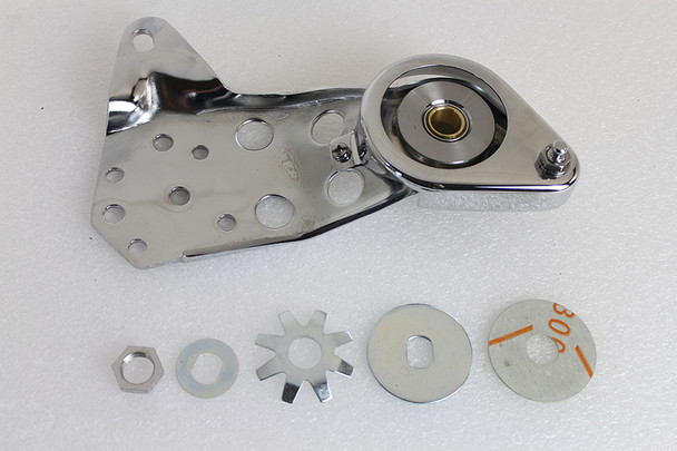 V-Twin - 49-2529 - Rocker Foot Clutch Bracket Chrome - Fits 1936-1940 Harley-Davidson EL, 1941-1951 FL