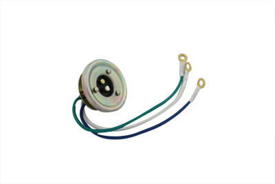 V-Twin - 49-2538 - Headlamp Bulb Socket - Fits 1936-1940 Harley-Davidson EL, 1941-1948 FL