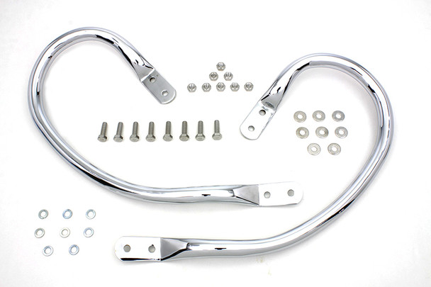 V-Twin - 49-2586 - Chrome Rear Handle Set - Fits 1939-1966 Harley-Davidson G