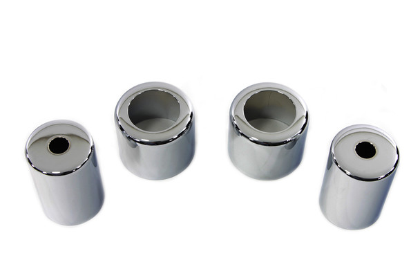 V-Twin - 49-2651 - Chrome Spring Fork Spring Cover Set - Fits 1937-1948 Harley-Davidson UL, 1936-1957 G, 1936-1952 WL, 1936-1940 EL, 1941-1948 FL