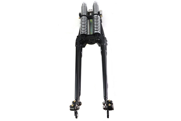 V-Twin - 49-3123 - 18 inch Tedd Narrow Spring Fork Assembly Black