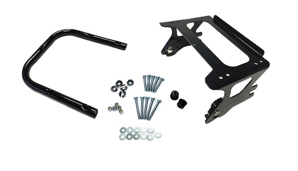 V-Twin - 50-0003 - Quick Detach Tour Box Mount Kit Black - Fits 1999-2008 Harley-Davidson FLHX, FLTR, FLHT, FLHR