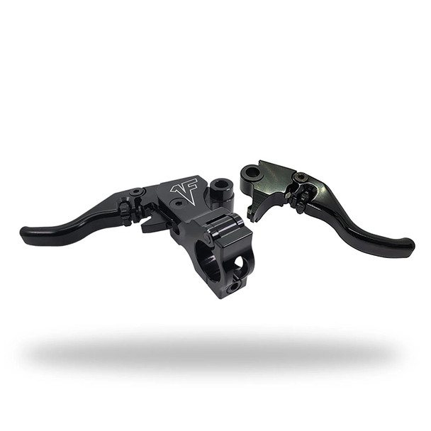 1FNGR - Signature Series Adjustable Easier Pull Clutch + Brake Lever Combo fits Dyna/Softail Models