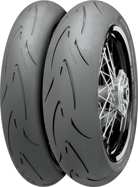 CONTINENTAL - 03010355 - Tire - ContiSportAttack 2 - Front - 120/70ZR17 - (58W)