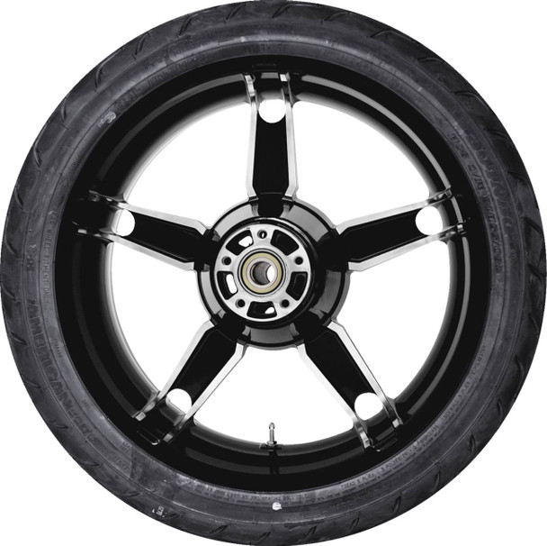 COASTAL MOTO - 03360042 - Daytona Rear Wheel - Black Cut (18") | Dunlop AE Tire (180/55B18)