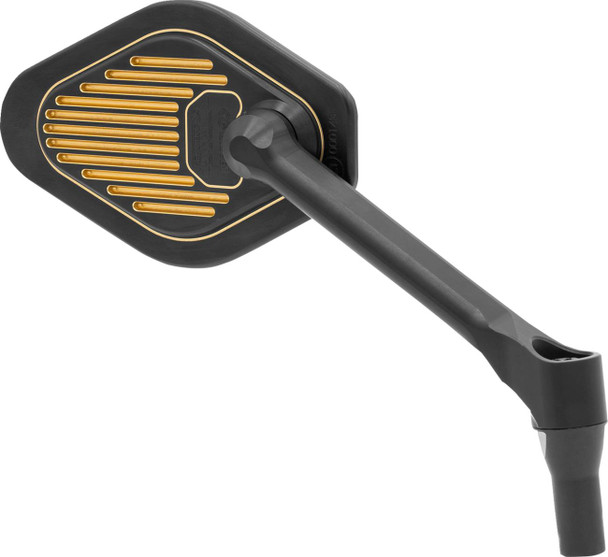 DRAG SPECIALTIES - 06401867 - Mirror - Adjustable - Black/Gold - Short Stem - Right