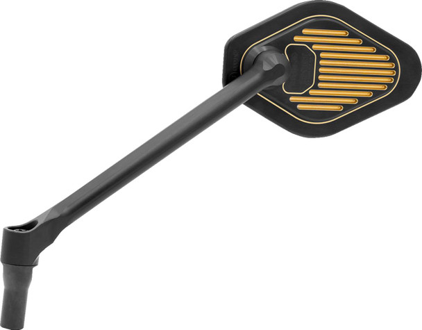 DRAG SPECIALTIES - 06401868 - Mirror - Adjustable - Long Stem - Black/Gold - Left
