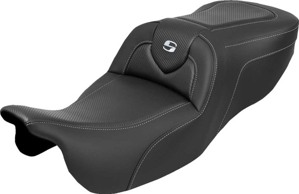 SADDLEMEN - 08012140 - Roadsofa™ Seat - without Backrest - Carbon Fiber - FLRT/FLTRT '15-'25