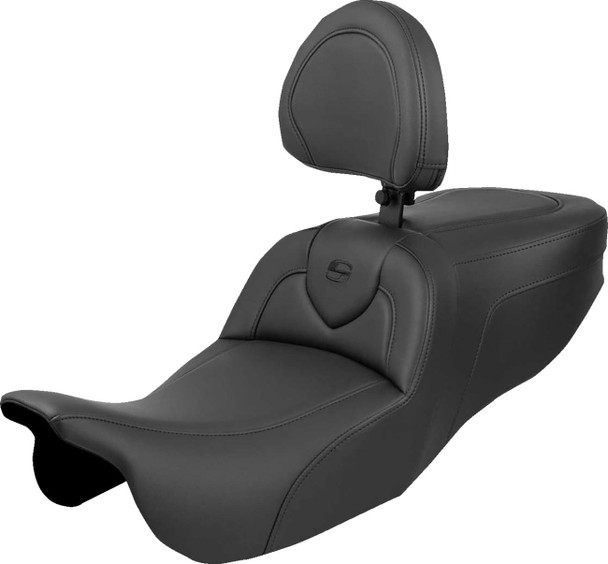 SADDLEMEN - 08012143 - Roadsofa™ Seat - with Backrest - Plain - FLRT/FLTRT '15-'25