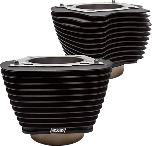 S&S CYCLE - 09311200 - Cylinder Set - 4.25" Bore - Unhoned - Wrinkle Black w/o Highlights - M8