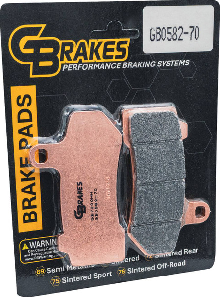 GBRAKES - 17220976 - Brake Pad - HH Sintered
