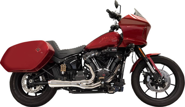 BASSANI XHAUST - 18002742 - 2-into-1 Ripper Exhaust System with Megaphone Muffler - Short - Chrome - M8 Softail