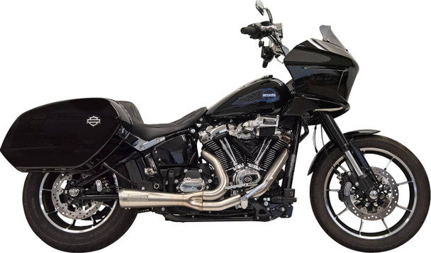 BASSANI XHAUST - 18002747 - 2-into-1 Ripper Exhaust System with Megaphone Muffler - Stainless - 49-State - M8 Softail