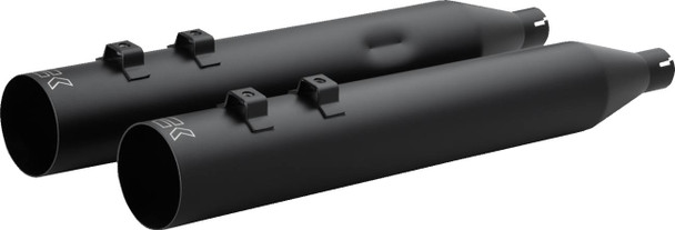 KHROME WERKS - 18011874 - HP-Plus® Slip-On Mufflers - Straight Cut - 4" - Trike/Twin Cam - Black