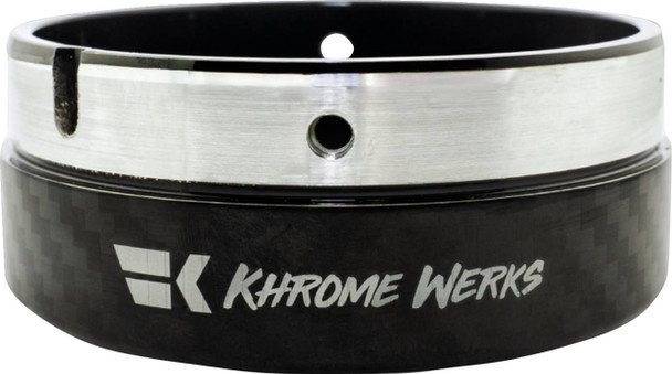 KHROME WERKS - 18602574 - Exhaust End Cap - Billet Cut Tip - Carbon - 4-1/2"