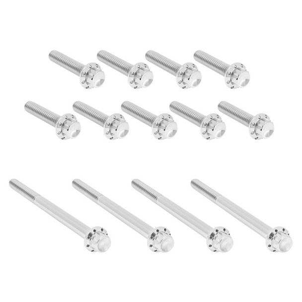 Arlen Ness - Titanium 12-Point Primary Cover Bolt Kit fits Twin Cam Models