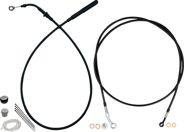 FAT BAGGERS INC. - 06621314 - EZ Install Kit - 14" Handlebars - Upper Clutch - Full Length - Black