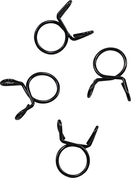 All Balls - 24011292 - Refill Clamp Kit - Fuel Line/Wire - Parallel Ear - Black - 10.3 mm - 4 Pack