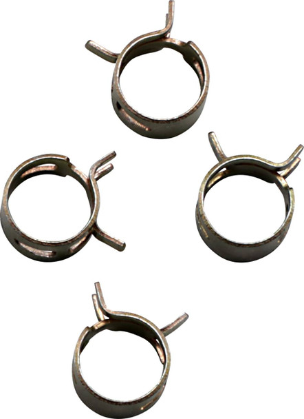 All Balls - 24011294 - Refill Clamp Kit - Fuel Line/Band - Parallel Ear - Gold - 12 mm - 4 Pack