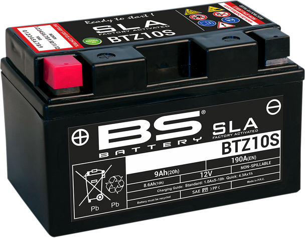 Bs Battery - 21130621 - Battery - BTZ10S (YTZ)