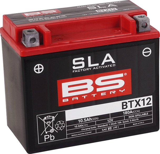 Bs Battery - 21130632 - Battery - BTX12 (YTX)