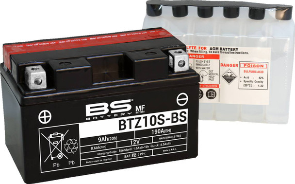Bs Battery - 21130859 - Battery - BTZ10S-BS (YTZ)