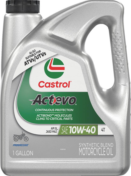 Castrol - 36010370 - Act Evo® Semi-Synthetic 4T Engine Oil - 10W-40 - 1 U.S. gal.