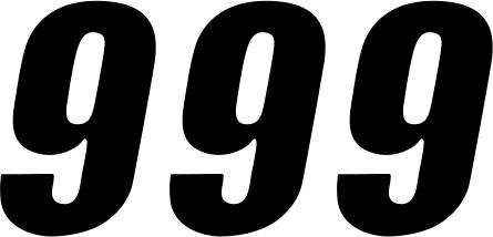D'Cor Visuals - 43100850 - SX Plate Number - #9 - Black - 4"