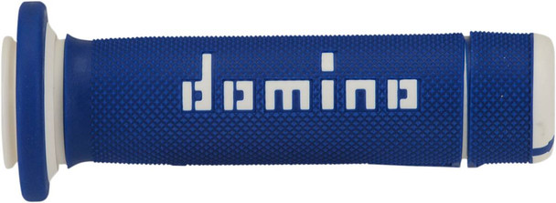 Domino - 06301787 - ATV Grips - Blue/White